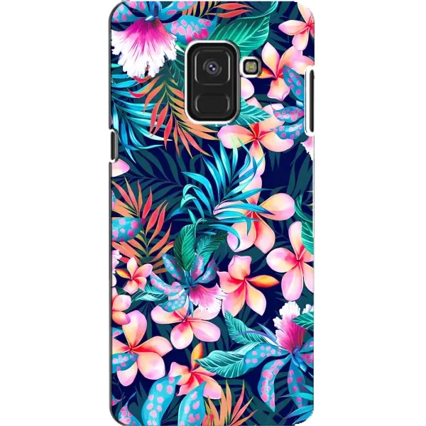 Чехол с принтом «Красочные цветы» для Samsung Galaxy A8 2018 (A530F)