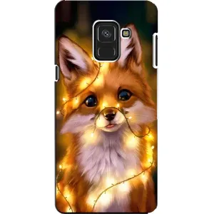 Чохли з картинкою Лисичка для Samsung A8, A8 2018, A530F (VPrint) (Лисичка в гірляндах)