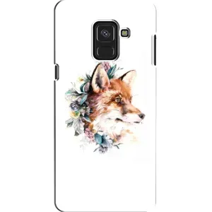 Чохли з картинкою Лисичка для Samsung A8, A8 2018, A530F (VPrint) (Лиса в квітах)