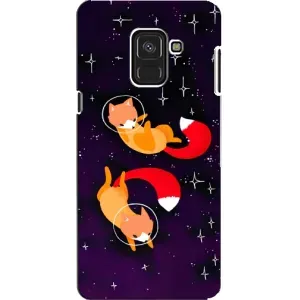 Чохли з картинкою Лисичка для Samsung A8, A8 2018, A530F (VPrint) (Лисички космонавти)