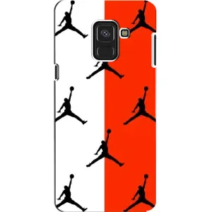 Чехлы для Samsung A8, A8 2018, A530F - с картинкой JORDAN (AlphaPrint) (Лого Джордан)