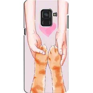 Чехол на «Самсунг» А8, А8 2018, А530Ф с Котами (VPrint) (Любовь к котикам)