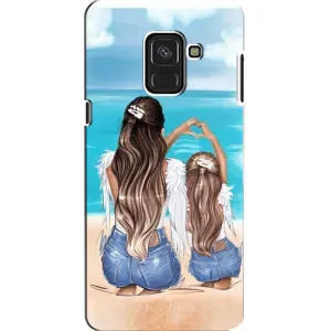 Чохол з друком для Samsung A8, A8 2018, A530F - (Мама з дитинкою) (AlphaPrint) (Мама з донькою)