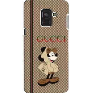 Чехлы ГУЧЧИ для «Самсунг» А8, А8 2018, А530Ф (AlphaPrint) (Mickey GUCCI)