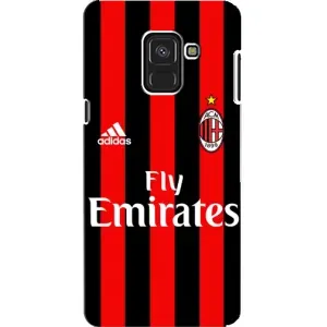 Чехлы для Samsung A8, A8 2018, A530F (VPrint) - Футбольные клубы (Milan)