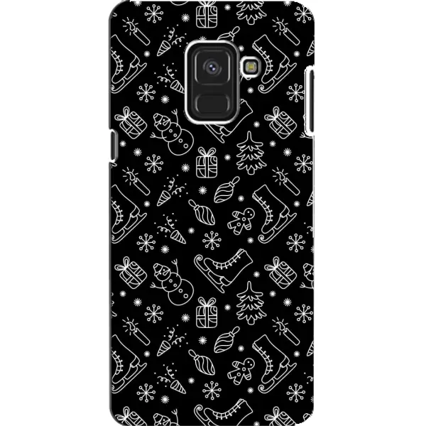 Чохол з принтом «Новорічний фон» для Samsung Galaxy A8 2018 (A530F)
