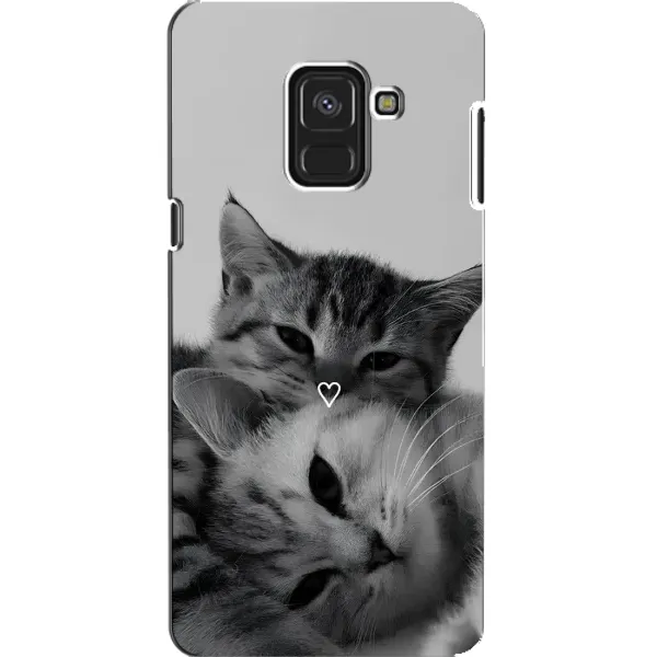 Чехол с принтом «Пара котов» для Samsung Galaxy A8 2018 (A530F)