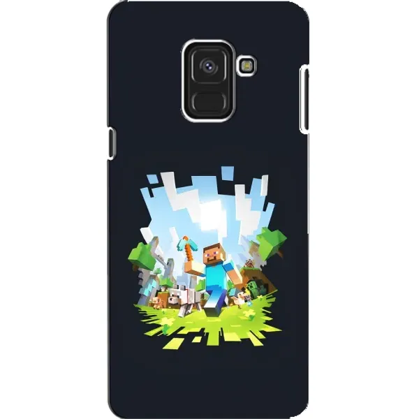 Чехол с принтом «персонажи Minecraft» для Samsung Galaxy A8 2018 (A530F)