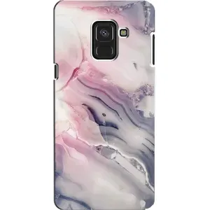 Мраморний чехол на Samsung A8, A8 2018, A530F (VPrint) (Пурпурний Мрамор)