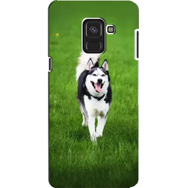 Чехол с принтом «Радостный Хаски» для Samsung Galaxy A8 2018 (A530F)