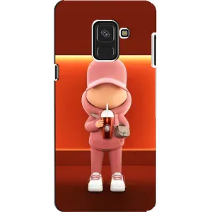 Крутые Чехлы Луи Виттон для Samsung A8, A8 2018, A530F (AlphaPrint) (С Кофе)