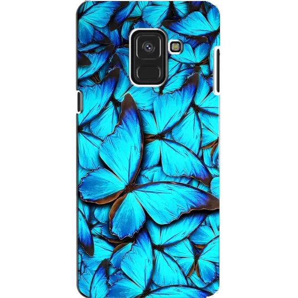 Чехол с принтом «Синие бабочки» для Samsung Galaxy A8 2018 (A530F) Чехол с принтом «Синие бабочки» для Samsung Galaxy A8 2018 (A530F)