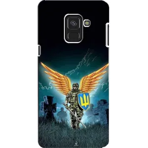 Чехлы с картинкой ЗСУ для Samsung A8, A8 2018, A530F (AlphaPrint) (Солдат ЗСУ)