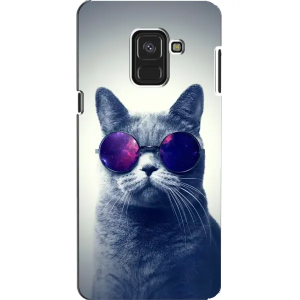 Чохол з принтом «Стильний кіт» для Samsung Galaxy A8 2018 (A530F)