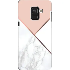 Мраморний чехол на Samsung A8, A8 2018, A530F (VPrint) (Тройний мрамор)