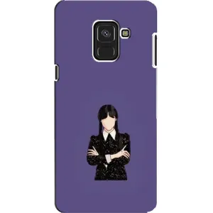 Чохли Венсдей на Samsung A8, A8 2018, A530F Уенсдей (AlphaPrint) (Венздей у чорному)