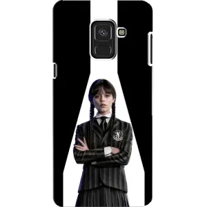Чохли Венсдей на Samsung A8, A8 2018, A530F Уенсдей (AlphaPrint) (W-Wednesday)