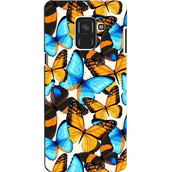 Чехол с принтом «Яркие бабочки» для Samsung Galaxy A8 2018 (A530F) Чехол с принтом «Яркие бабочки» для Samsung Galaxy A8 2018 (A530F)