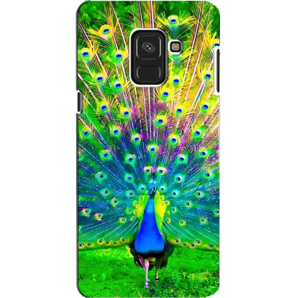 Чехол с принтом «Яркий Павлин» для Samsung Galaxy A8 2018 (A530F)