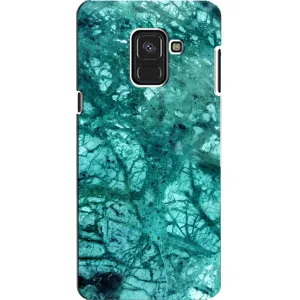 Мраморний чехол на Samsung A8, A8 2018, A530F (VPrint) (Зелений мрамор)