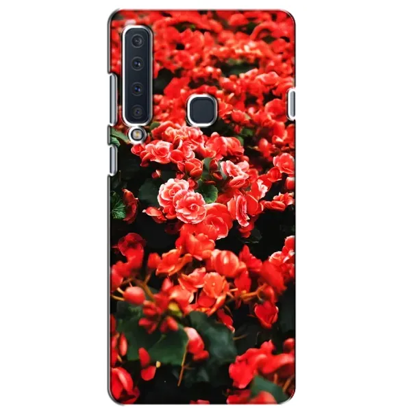 Чехол с принтом «Цветы красные» для Samsung Galaxy A9 2018 (A920)