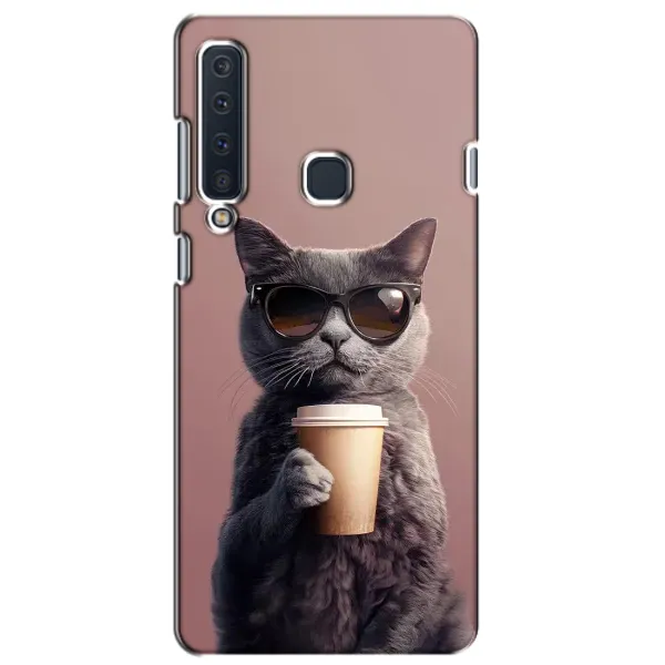 Чохол з принтом «Кіт з кавою» для Samsung Galaxy A9 2018 (A920)