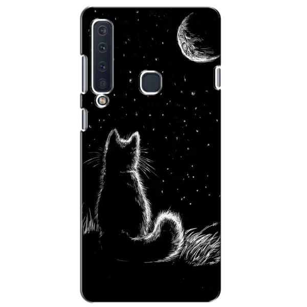 Чохол з принтом «Котик і місяць» для Samsung Galaxy A9 2018 (A920)
