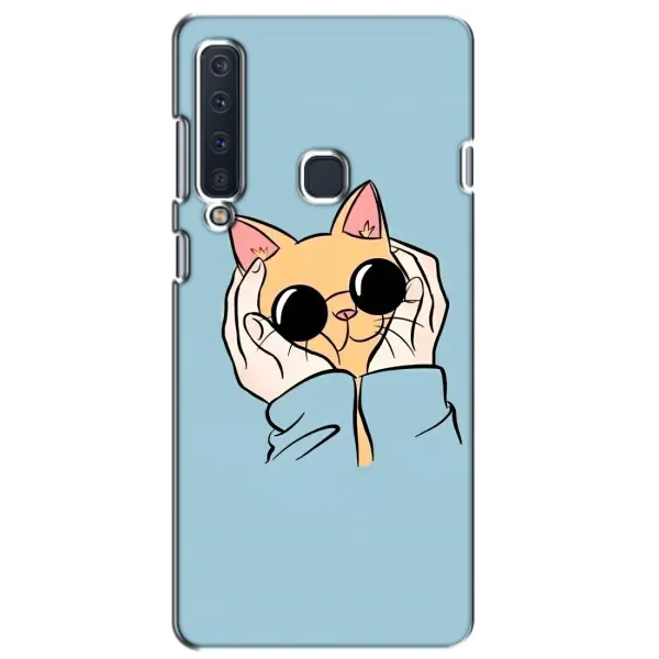 Чохол з принтом «Котик в окулярах» для Samsung Galaxy A9 2018 (A920)