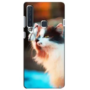 Чохол на Самсунґ А9 2018 з Котиками (VPrint) (Котик з метеликом)