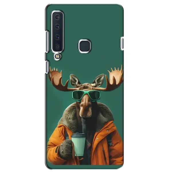 Чохол з принтом «Лось з кавою» для Samsung Galaxy A9 2018 (A920)