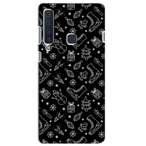 Новогодние, Праздничные Чехлы для Samsung Galaxy A9 2018, A920 - 2024 год (Новогодний фон)