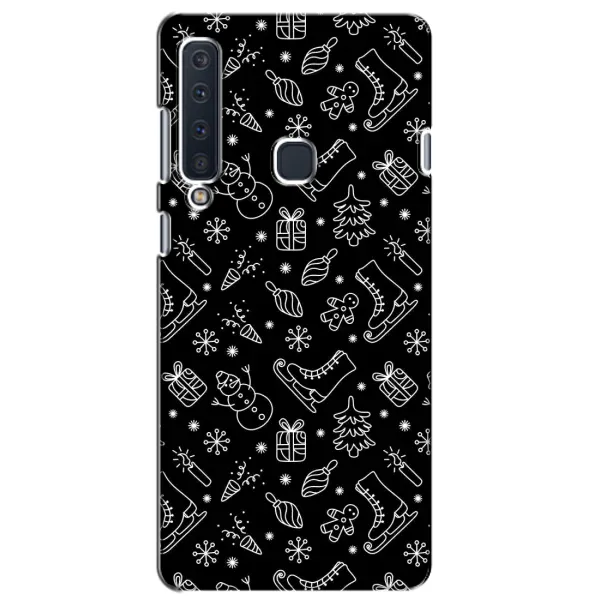 Чехол с принтом «Новогодний фон» для Samsung Galaxy A9 2018 (A920)