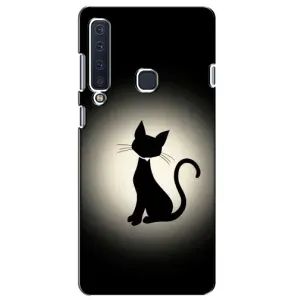 Чохол з принтом для Samsung Galaxy A9 2018, A920 (AlphaPrint) Модні коти (Силует котика)