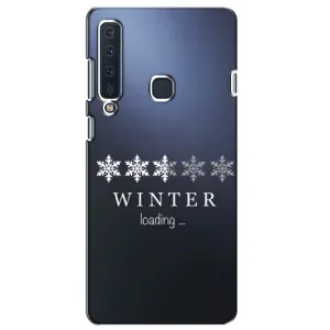 Зимние Чехлы для Самсунг А9 2018 - прозрачный фон (Winter loading)