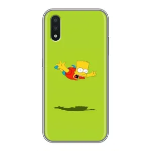 Чехол с Симпсонами для Samsung Galaxy A01 Core (VPrint) (Барт Симпсон)