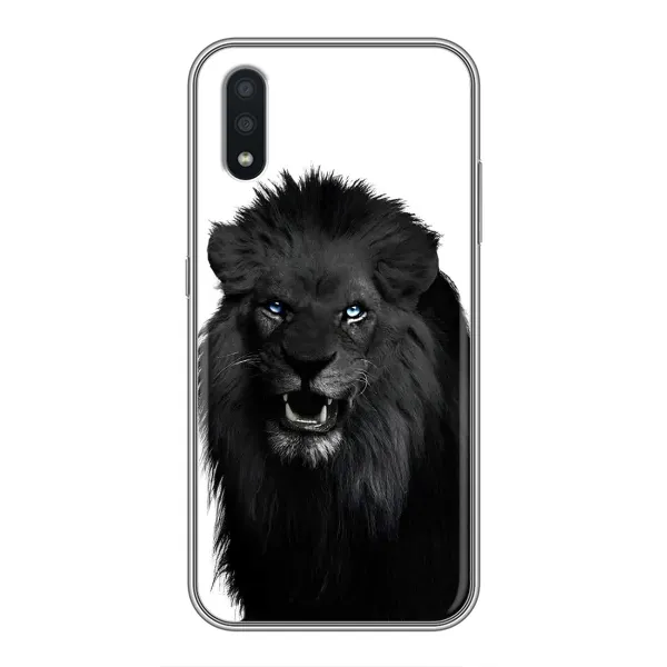 Чехол с принтом «Черный ЛЕВ» для Samsung Galaxy A01 Core