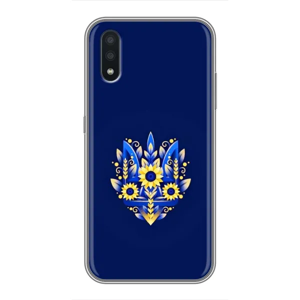 Чехол с принтом «Цветочный Герб» для Samsung Galaxy A01 Core