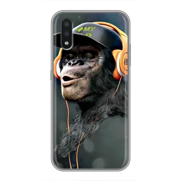 Чехол с принтом «В наушниках» для Samsung Galaxy A01 Core
