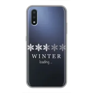 Зимні Чохли для Самсунг Галаксі А01 Кор - прозорий фон (Winter loading)