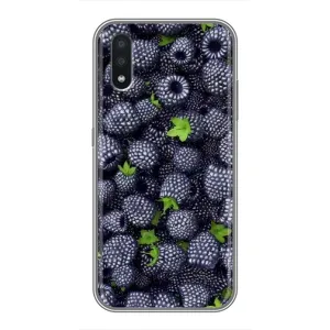 Чехлы с Фруктами для Samsung Galaxy A01 (VPrint) (Ежевика)