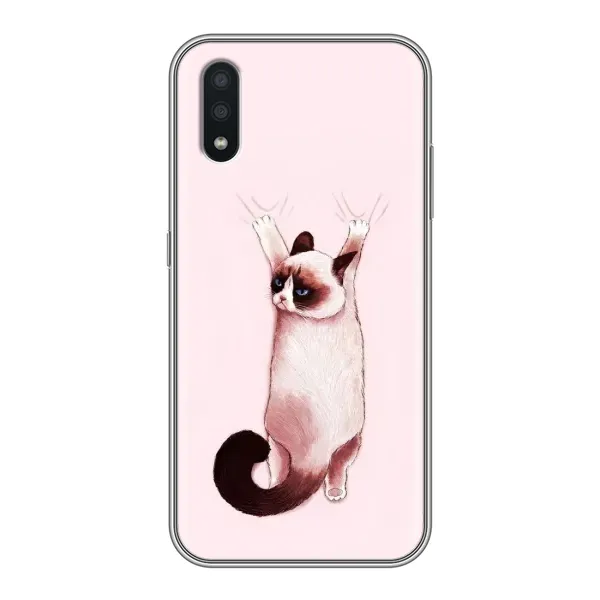 Чехол с принтом «Котик падает» для Samsung Galaxy A01