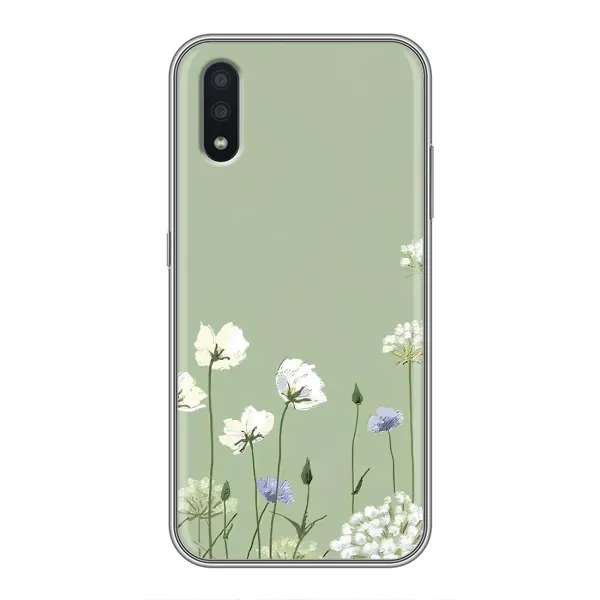 Чохол з принтом «Квіти на зеленому» для Samsung Galaxy A01