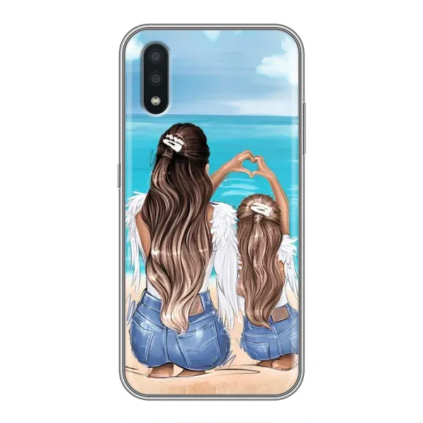 Чохол з принтом «Мама з донькою» для Samsung Galaxy A01