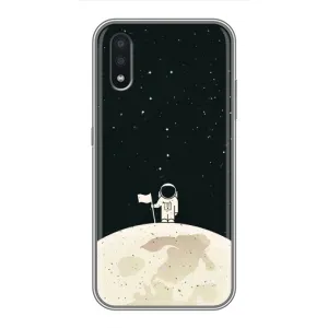 Космические Чехлы для Самсунг А01 (VPrint) (На луне)