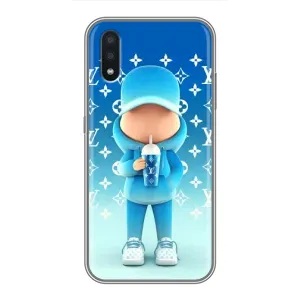 Крутые Чехлы Луи Виттон для Samsung Galaxy A01 (AlphaPrint) (Парень LV)