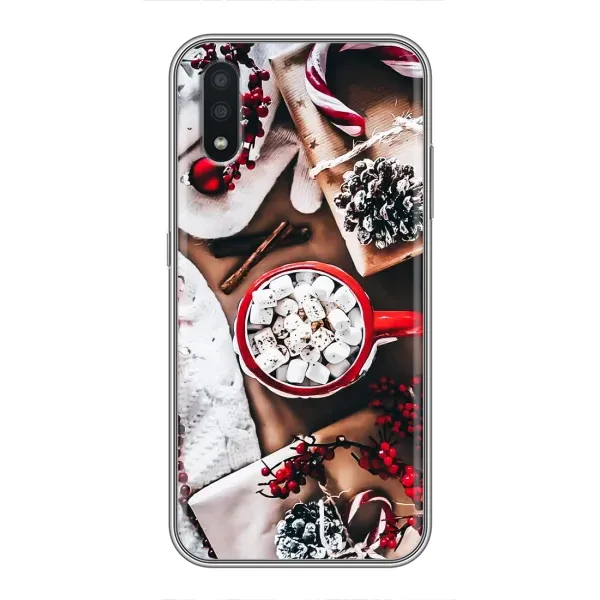 Чехол с принтом «Рождественская атмосфера» для Samsung Galaxy A01 Чехол с принтом «Рождественская атмосфера» для Samsung Galaxy A01