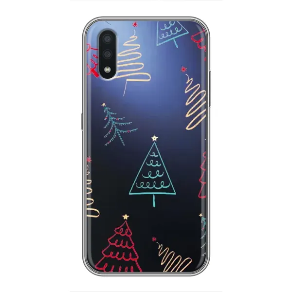 Чехол с принтом «Рождественские елки» для Samsung Galaxy A01 Чехол с принтом «Рождественские елки» для Samsung Galaxy A01