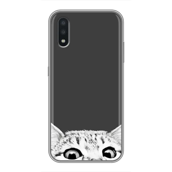 Чехол с принтом «Выглядывает кот» для Samsung Galaxy A01