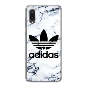Чехлы Адидас для Samsung Galaxy A02 (AlphaPrint) (Адидас на мраморе)
