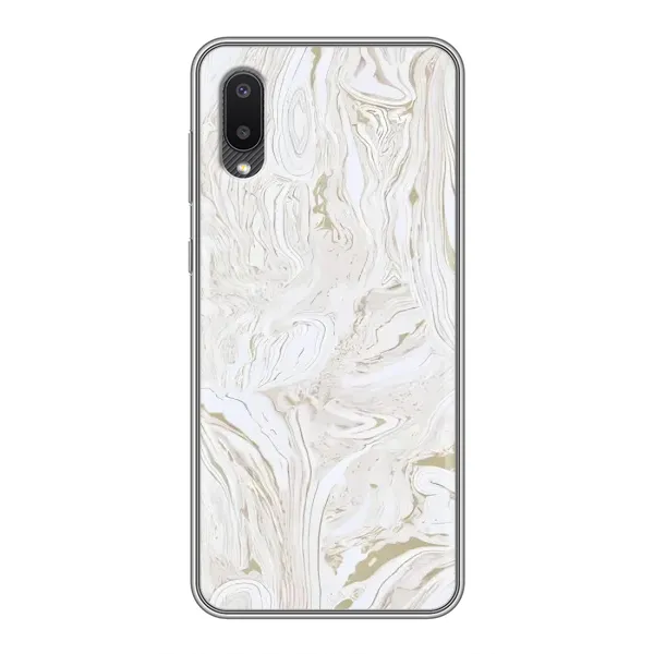 Чехол с принтом «Белый мрамор» для Samsung Galaxy A02